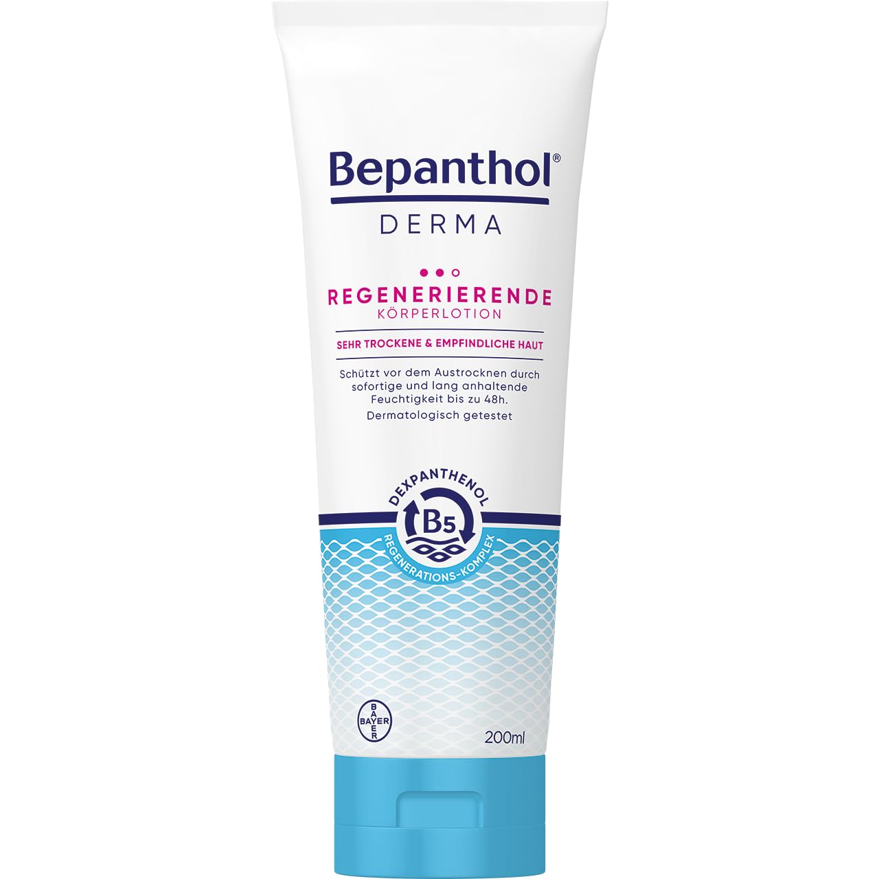 bepanthen-bepanthol-derma-regenerierende-k-rperlotion-200-ml-tube image 1