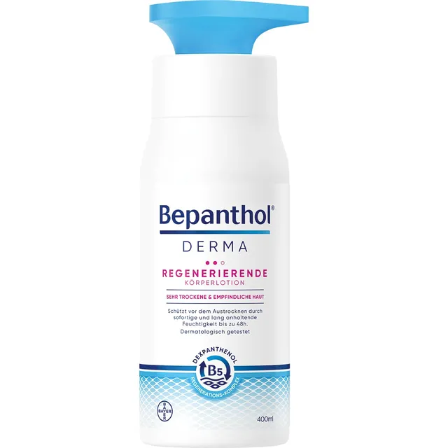 bepanthol-derma-regenerierende-k-rperlotion-sehr-trockene-haut-400-ml-pumpspende image 1